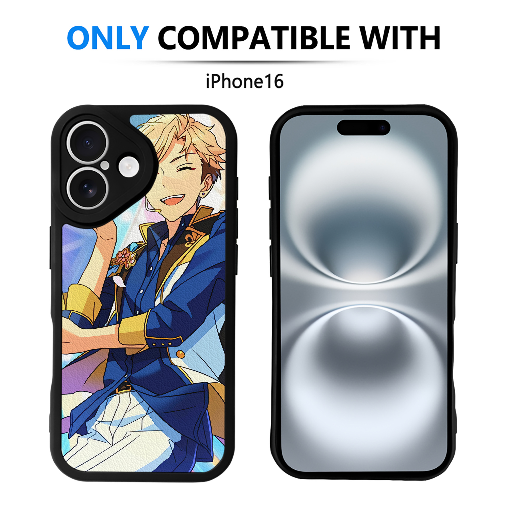 （画像用） あんさんぶるスターズ! Ensemble Stars 【iPhone 16シリーズ対応】シリコンスマホケース（レザー調） 材質：シリコン